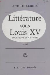 Littérature sous Louis XV