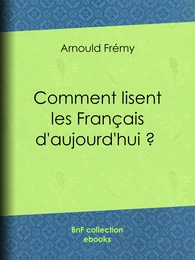 Comment lisent les Français d'aujourd'hui ?