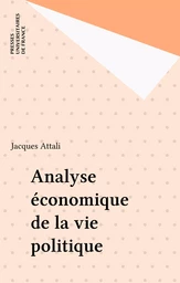 Analyse économique de la vie politique