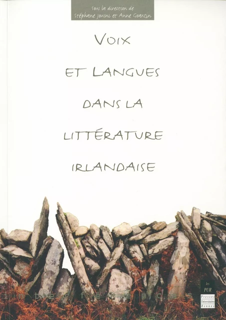 Voix et langues dans la littérature irlandaise -  - Presses universitaires de Rennes