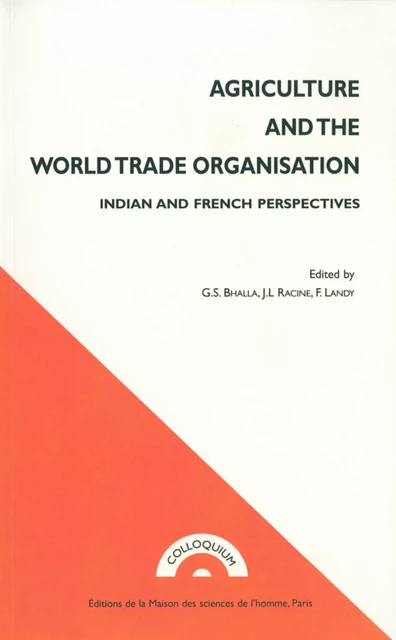 Agriculture and The World Trade Organisation -  - Éditions de la Maison des sciences de l’homme