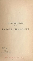 Petit dictionnaire de la langue française