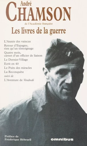 Les livres de la guerre - André Chamson - (Omnibus) réédition numérique FeniXX