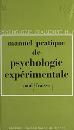 Manuel pratique de psychologie expérimentale