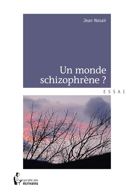 Un monde schizophrène ? - Jean Nosair - Société des écrivains