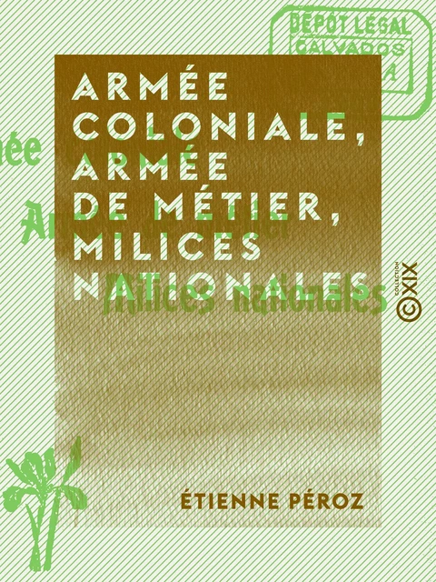 Armée coloniale, armée de métier, milices nationales - Étienne Péroz - Collection XIX