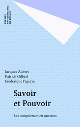 Savoir et Pouvoir