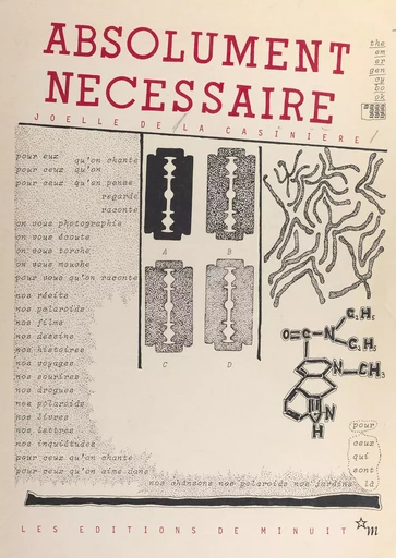 Absolument nécessaire - Joëlle de La Casinière - Les Éditions de Minuit (réédition numérique FeniXX)