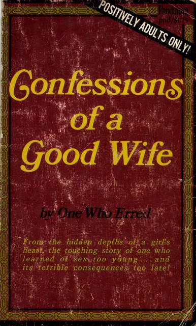 Confessions Of A Good Wife - One Who Erred - Disruptive Publishing