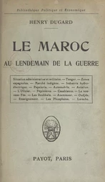 Le Maroc au lendemain de la guerre