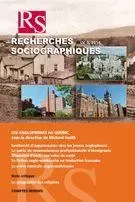 Recherches sociographiques. Vol. 55 No. 3, Septembre-Décembre 2014