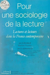 Pour une sociologie de la lecture