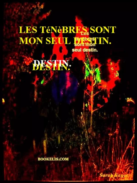 Les ténèbres sont mon seul destin. - Sarah Sagot - Bookelis