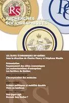 Recherches sociographiques. Vol. 60 No. 3,  2019 - Audrey Laurin-Lamothe, Frédéric Hanin, François L'Italien, Stéphane Moulin, Guillaume Gingras, Charles Fleury, Nancy Côté, Daniel Mercure, Serge Belley, Fanny Tremblay-Racicot, Louise Quesnel, Carmelle Benoit, Jacques Beauchemin, Jean-Philippe Warren, Anne Mévellec, Antoine Brousseau Desaulniers, Jean-Pierre Corbeil, Raphaël Arteau McNeil, Simon Couillard, Fannie Valois-Nadeau, Michel Thévenin, Leslie Choquette, Pierre Hébert, Ronan Goualc’h, Louis Guay - Recherches sociographiques - Département de sociologie, Faculté des sciences sociales, Université Laval