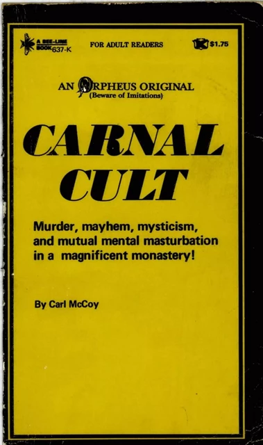 Carnal Cult - Carl Mccoy - Disruptive Publishing