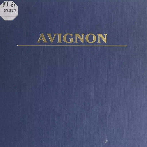 Avignon - Philippe Ménard - (Edisud) réédition numérique FeniXX