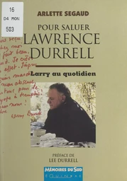 Pour saluer Lawrence Durrell