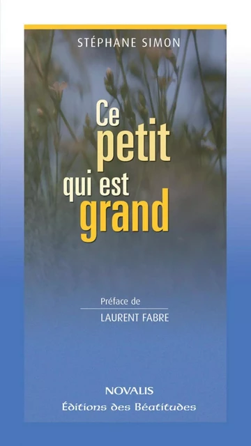 Ce petit qui est grand - Stéphane Simon - Éditions Novalis