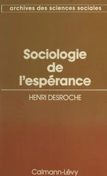 Sociologie de l'espérance