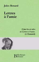 Lettres à l'amie