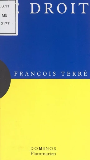 Le Droit - François Terré - Flammarion (réédition numérique FeniXX)