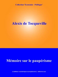 Mémoire sur le paupérisme