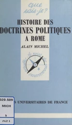 Histoire des doctrines politiques à Rome