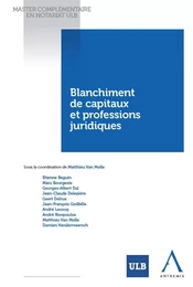 Blanchiment de capitaux et professions juridiques