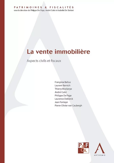 La vente immobilière -  - Anthemis