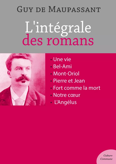 L'intégrale des romans de Guy de Maupassant - Guy De Maupassant - Culture commune