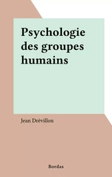 Psychologie des groupes humains