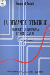 La demande d'énergie : méthodes et techniques de modélisation