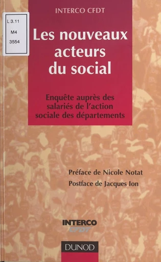 Les nouveaux acteurs du social -  Interco CFDT - (Dunod) réédition numérique FeniXX