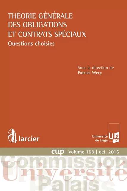 Théorie générale des obligations et contrats spéciaux -  - Éditions Larcier