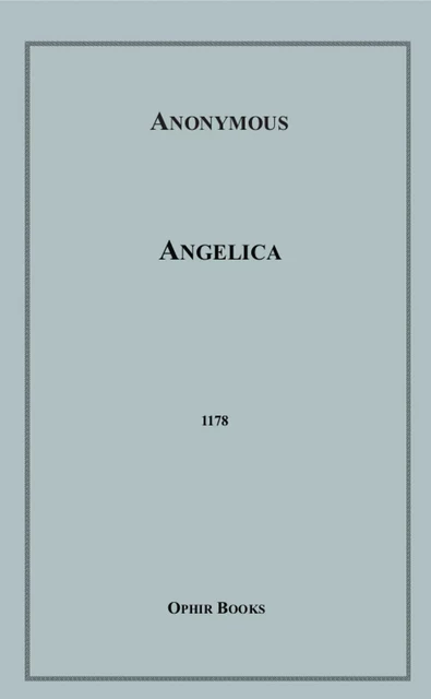 Angelica - Anon Anonymous - Disruptive Publishing