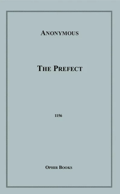 The Prefect - Anon Anonymous - Disruptive Publishing