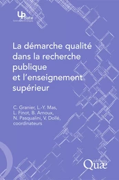 La démarche qualité dans la recherche publique et l'enseignement supérieur