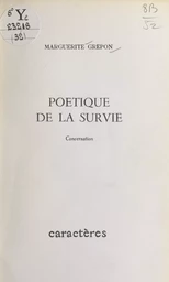 Poétique de la survie