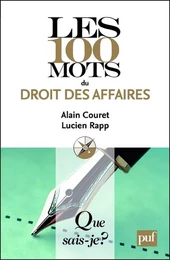 Les 100 mots du droit des affaires