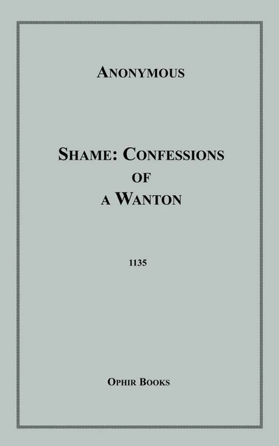 Shame - Anon Anonymous - Disruptive Publishing