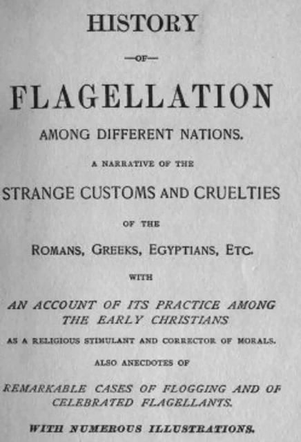 History of flagellation - Anon Anonymous - Disruptive Publishing