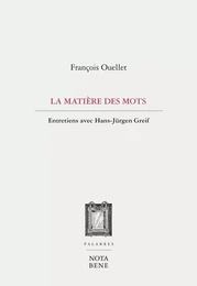 La matière des mots