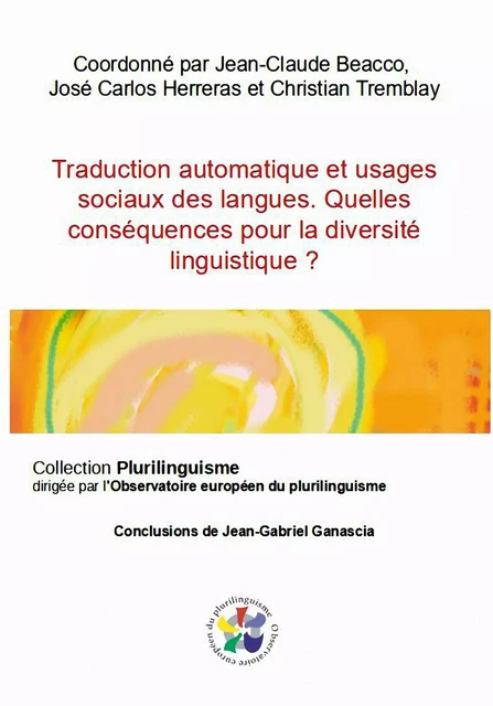 Traduction automatique et usages sociaux des langues - Ch. Tremblay, J. C. J.-C. Beacco - Bookelis