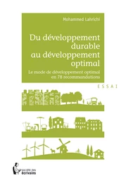 Du développement durable au développement optimal