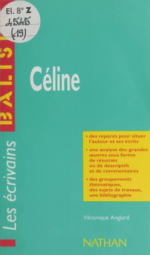 Céline - Véronique Bartoli-Anglard - Nathan (réédition numérique FeniXX)