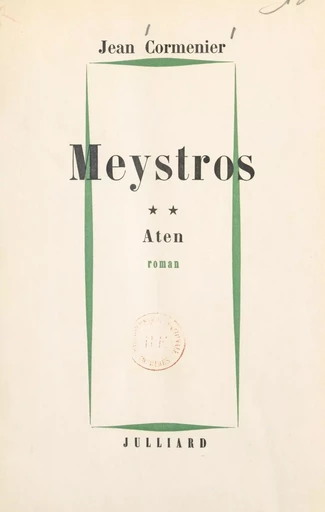 Meystros (2) - Jean Cormenier - (Julliard) réédition numérique FeniXX