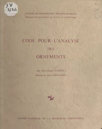 Code pour l'analyse des ornements