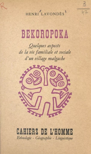 Bekoropoka - Henri Lavondes - (Ecole des hautes études en sciences sociales) réédition numérique FeniXX