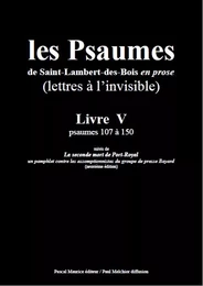 Les Psaumes de Saint-Lambert-des-Bois en prose