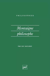 Montaigne philosophe